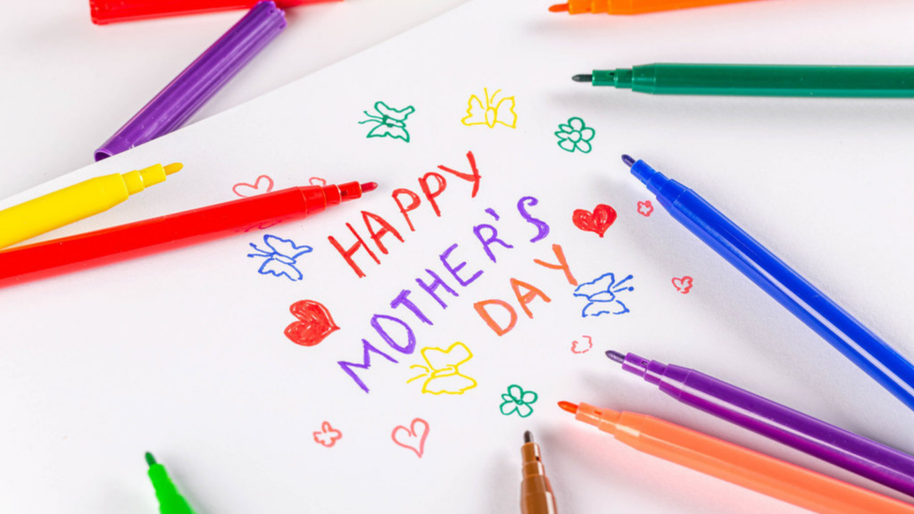 creative mother's day drawing